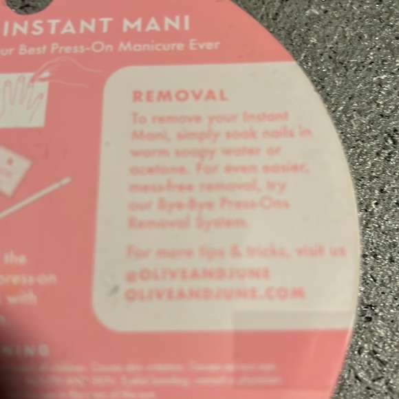 New in package medium length 100% chance blue instant Mani press on nails - Picture 7 of 9